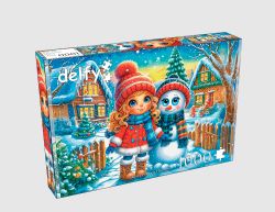 DELFY CASSE-TÊTE 1000 PIÈCES - AMIS GIVRÉS POUR TOUJOURS (FROSTY FRIENDS FOREVER) #DE-25010